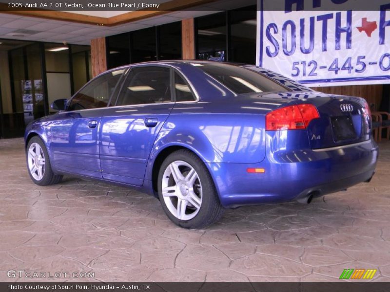 Ocean Blue Pearl / Ebony 2005 Audi A4 2.0T Sedan