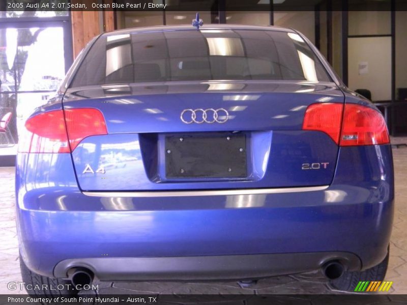 Ocean Blue Pearl / Ebony 2005 Audi A4 2.0T Sedan