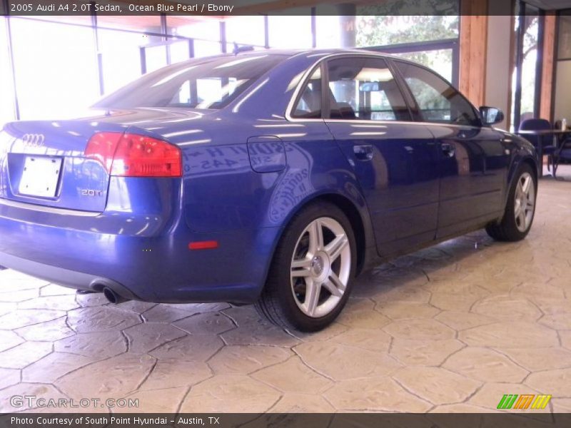 Ocean Blue Pearl / Ebony 2005 Audi A4 2.0T Sedan