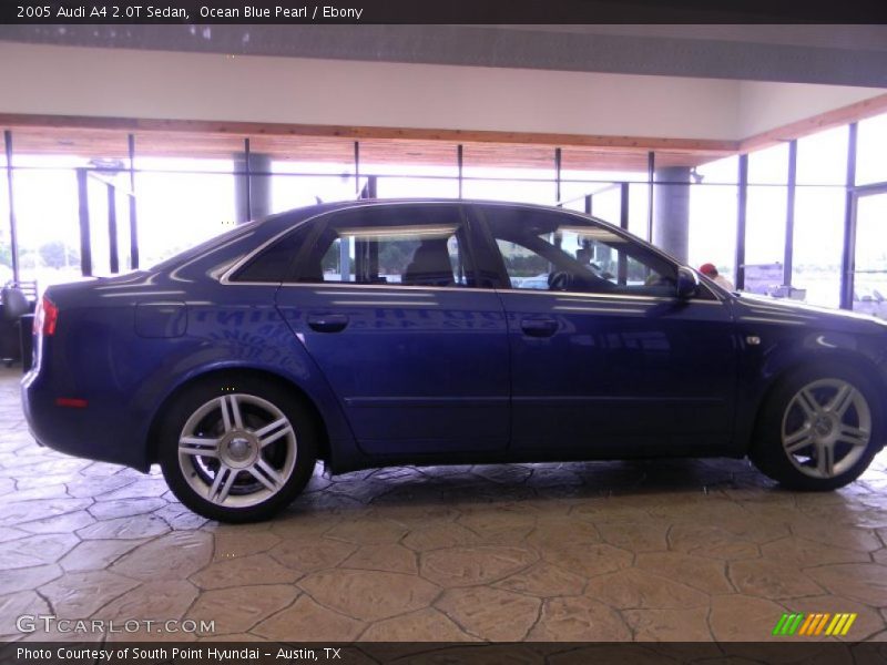 Ocean Blue Pearl / Ebony 2005 Audi A4 2.0T Sedan