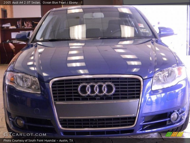 Ocean Blue Pearl / Ebony 2005 Audi A4 2.0T Sedan
