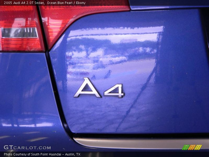 Ocean Blue Pearl / Ebony 2005 Audi A4 2.0T Sedan