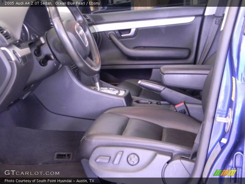 Ocean Blue Pearl / Ebony 2005 Audi A4 2.0T Sedan