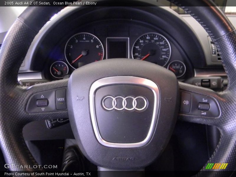 Ocean Blue Pearl / Ebony 2005 Audi A4 2.0T Sedan