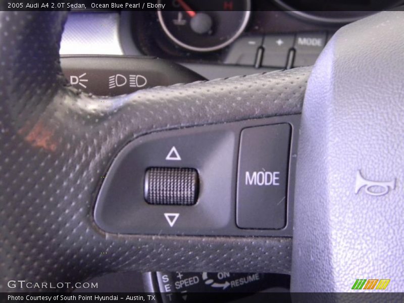 Ocean Blue Pearl / Ebony 2005 Audi A4 2.0T Sedan