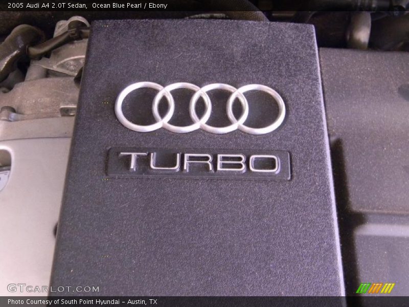Ocean Blue Pearl / Ebony 2005 Audi A4 2.0T Sedan