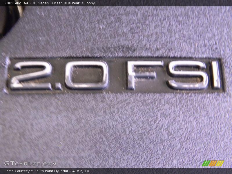 Ocean Blue Pearl / Ebony 2005 Audi A4 2.0T Sedan