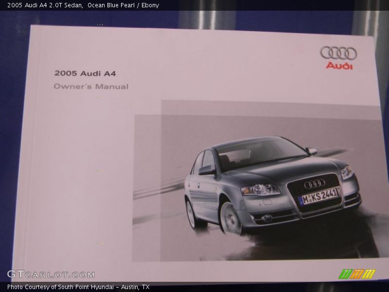 Ocean Blue Pearl / Ebony 2005 Audi A4 2.0T Sedan