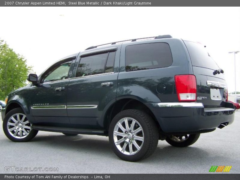 Steel Blue Metallic / Dark Khaki/Light Graystone 2007 Chrysler Aspen Limited HEMI