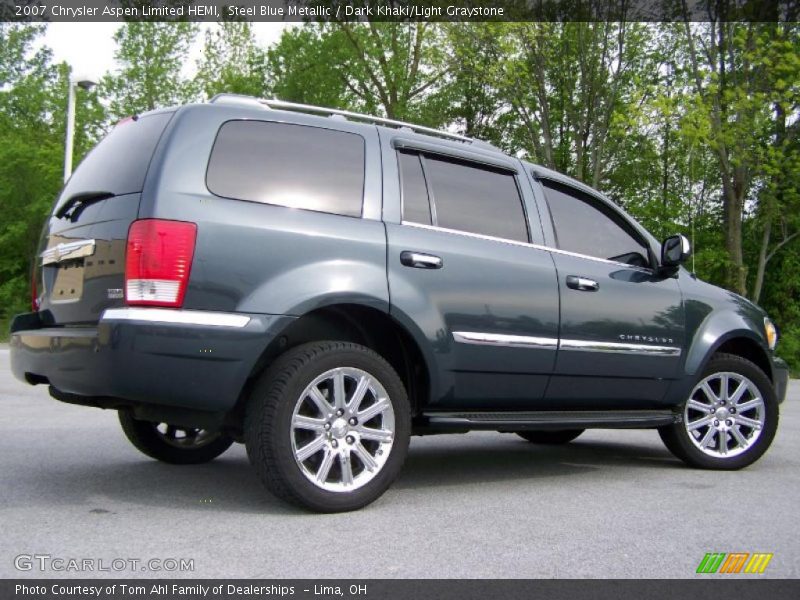 Steel Blue Metallic / Dark Khaki/Light Graystone 2007 Chrysler Aspen Limited HEMI