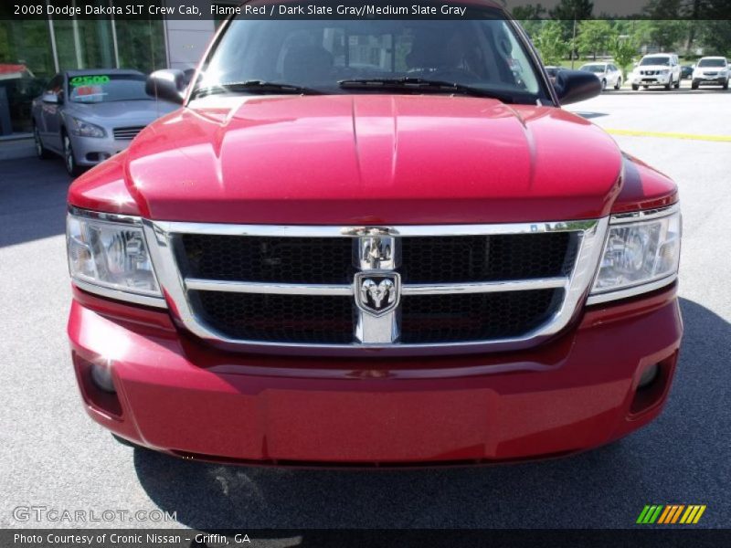 Flame Red / Dark Slate Gray/Medium Slate Gray 2008 Dodge Dakota SLT Crew Cab