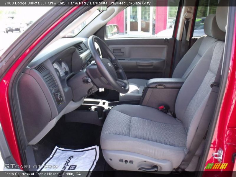 Flame Red / Dark Slate Gray/Medium Slate Gray 2008 Dodge Dakota SLT Crew Cab