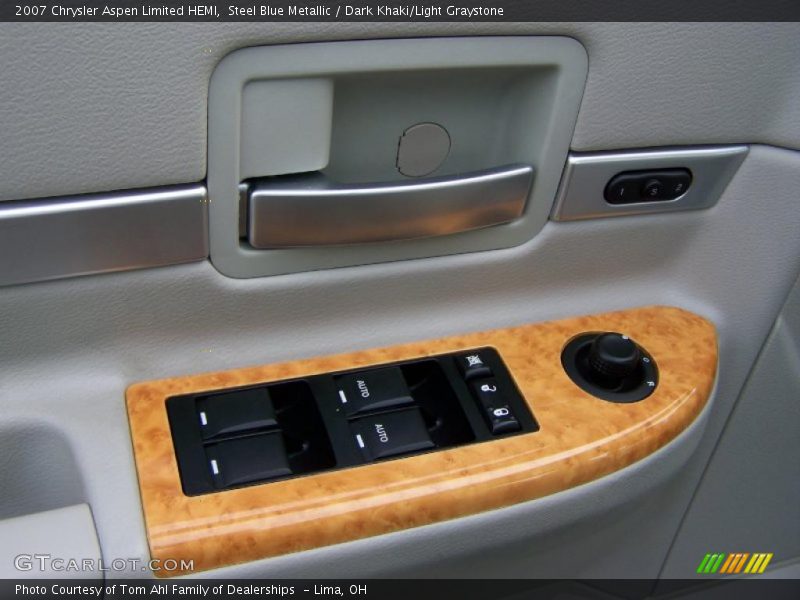 Steel Blue Metallic / Dark Khaki/Light Graystone 2007 Chrysler Aspen Limited HEMI