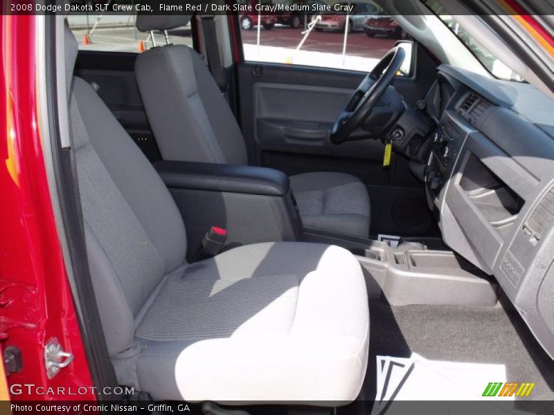 Flame Red / Dark Slate Gray/Medium Slate Gray 2008 Dodge Dakota SLT Crew Cab