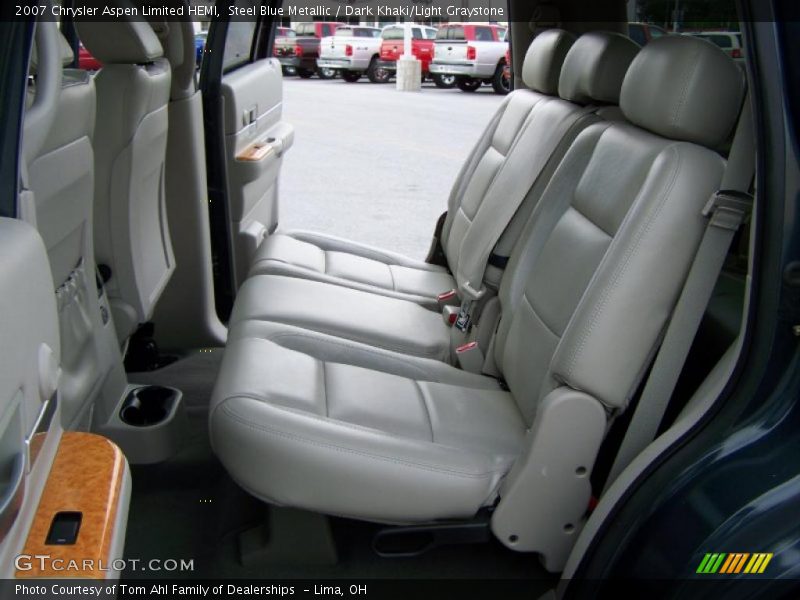 Steel Blue Metallic / Dark Khaki/Light Graystone 2007 Chrysler Aspen Limited HEMI