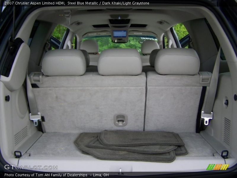 Steel Blue Metallic / Dark Khaki/Light Graystone 2007 Chrysler Aspen Limited HEMI