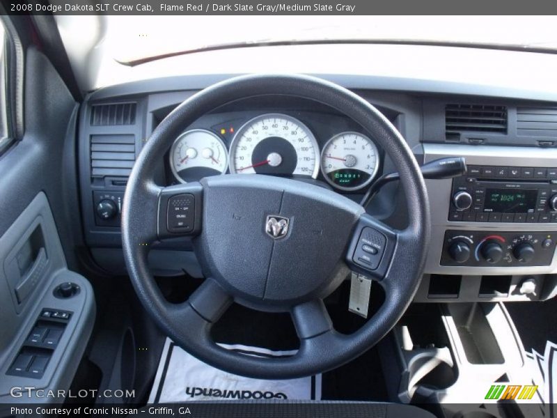 Flame Red / Dark Slate Gray/Medium Slate Gray 2008 Dodge Dakota SLT Crew Cab