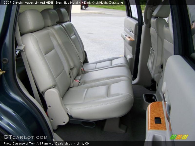 Steel Blue Metallic / Dark Khaki/Light Graystone 2007 Chrysler Aspen Limited HEMI