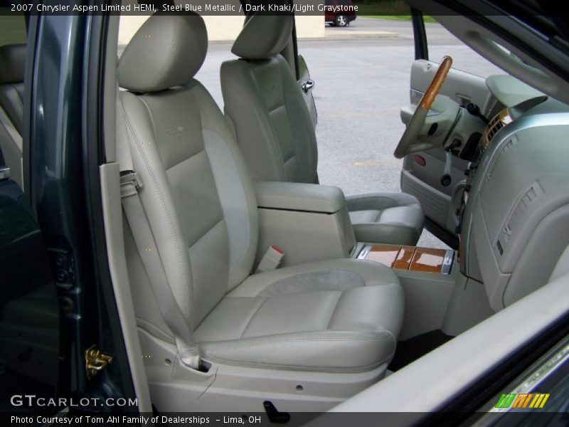 Steel Blue Metallic / Dark Khaki/Light Graystone 2007 Chrysler Aspen Limited HEMI