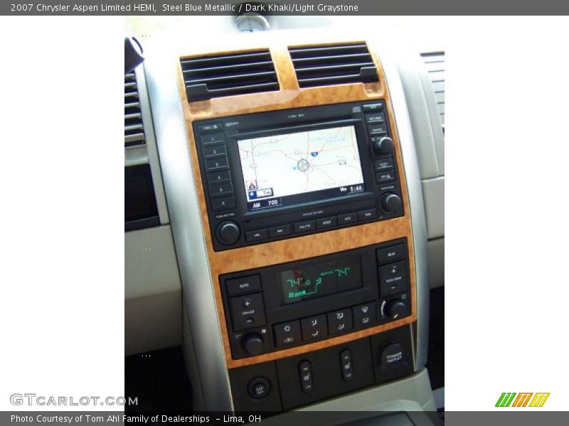 Steel Blue Metallic / Dark Khaki/Light Graystone 2007 Chrysler Aspen Limited HEMI