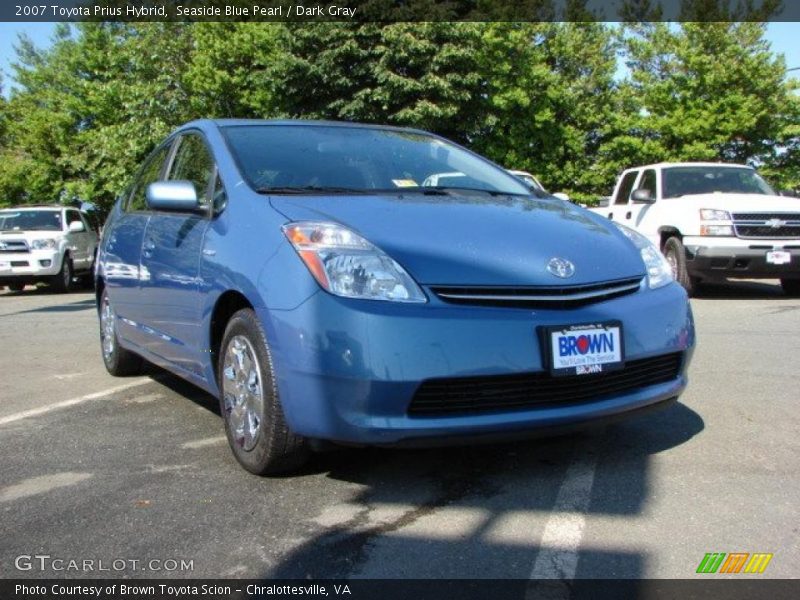 Seaside Blue Pearl / Dark Gray 2007 Toyota Prius Hybrid