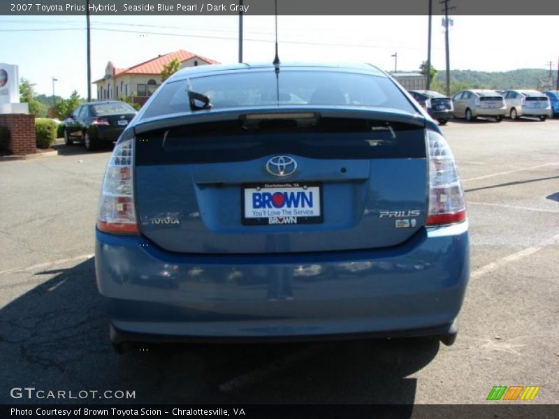 Seaside Blue Pearl / Dark Gray 2007 Toyota Prius Hybrid