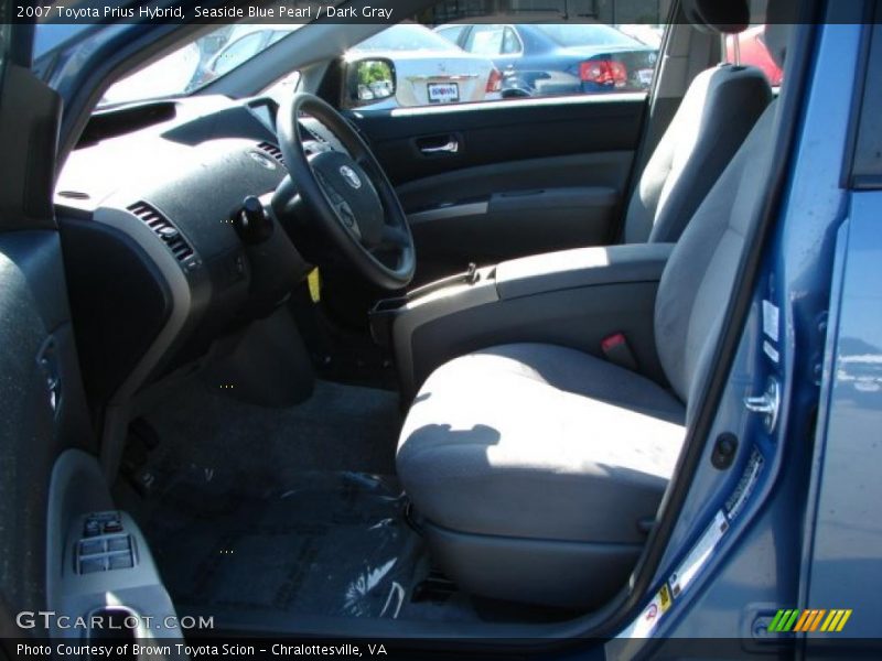 Seaside Blue Pearl / Dark Gray 2007 Toyota Prius Hybrid