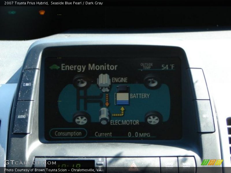 Seaside Blue Pearl / Dark Gray 2007 Toyota Prius Hybrid