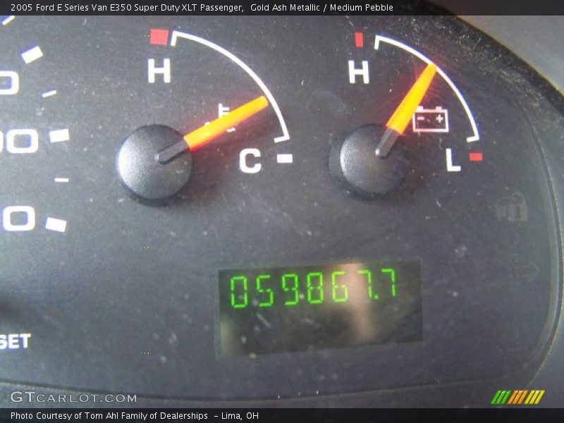 Gold Ash Metallic / Medium Pebble 2005 Ford E Series Van E350 Super Duty XLT Passenger