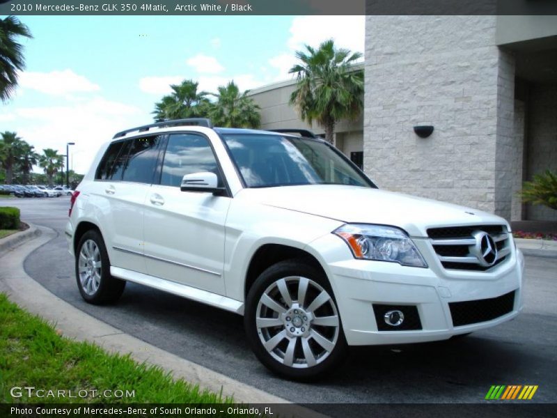 Arctic White / Black 2010 Mercedes-Benz GLK 350 4Matic