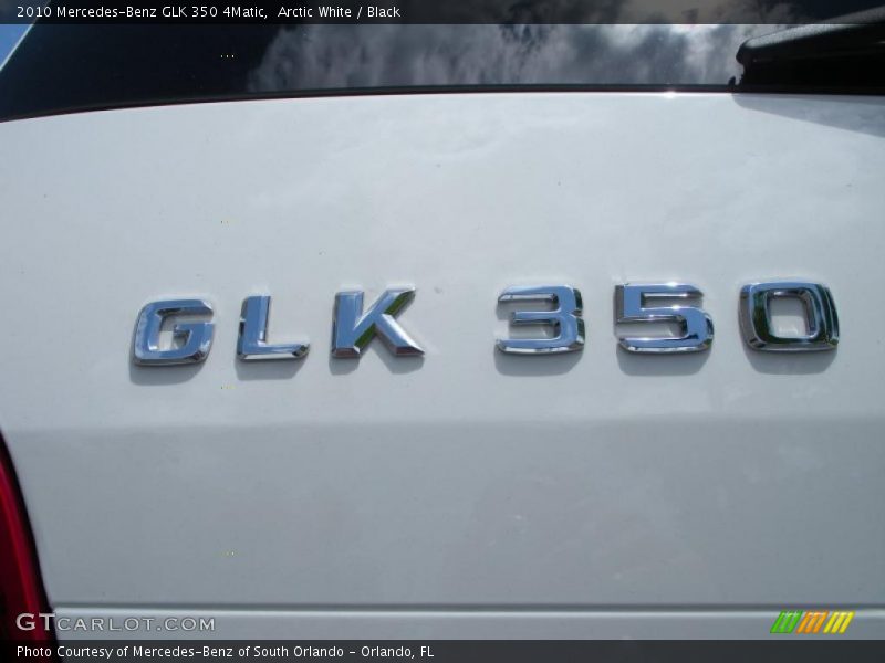 Arctic White / Black 2010 Mercedes-Benz GLK 350 4Matic