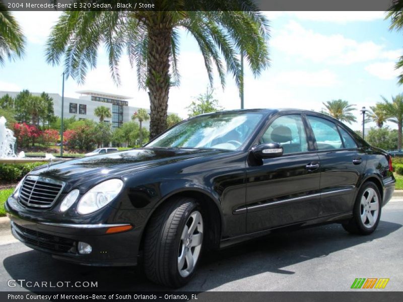 Black / Stone 2004 Mercedes-Benz E 320 Sedan