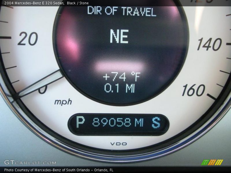 Black / Stone 2004 Mercedes-Benz E 320 Sedan