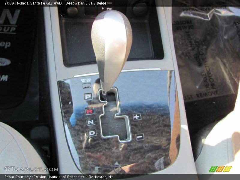 Deepwater Blue / Beige 2009 Hyundai Santa Fe GLS 4WD