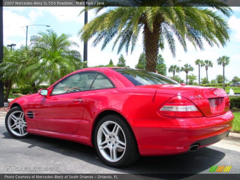 Mars Red / Java 2007 Mercedes-Benz SL 550 Roadster