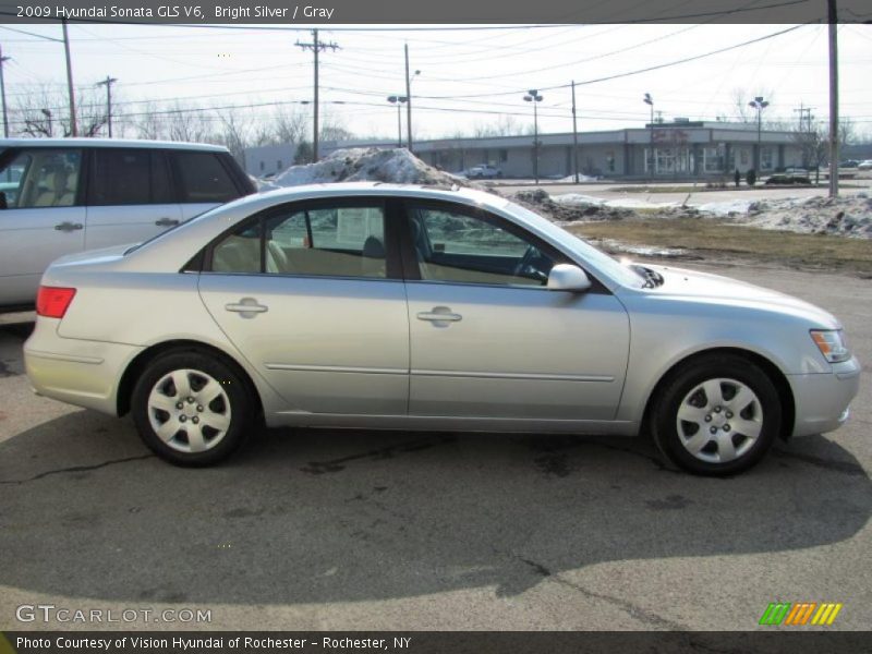 Bright Silver / Gray 2009 Hyundai Sonata GLS V6