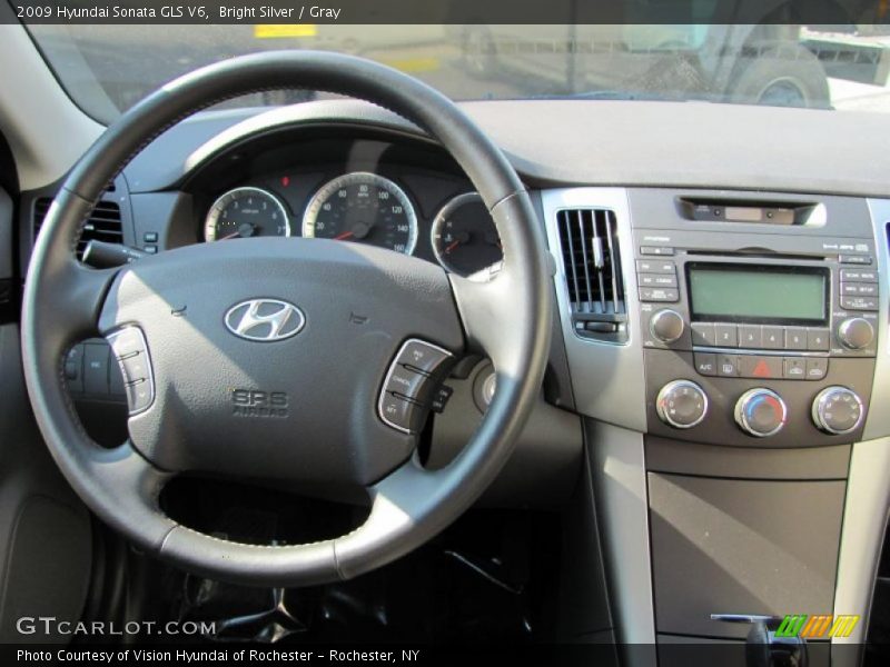 Bright Silver / Gray 2009 Hyundai Sonata GLS V6