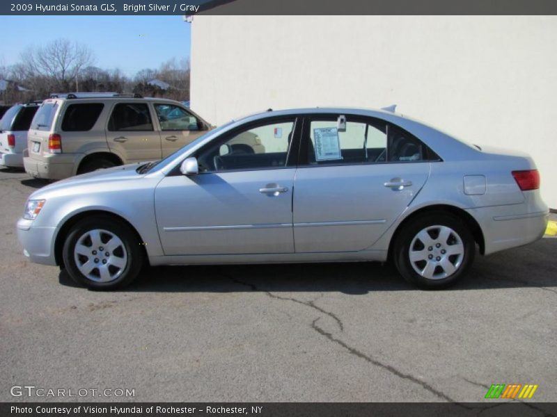 Bright Silver / Gray 2009 Hyundai Sonata GLS