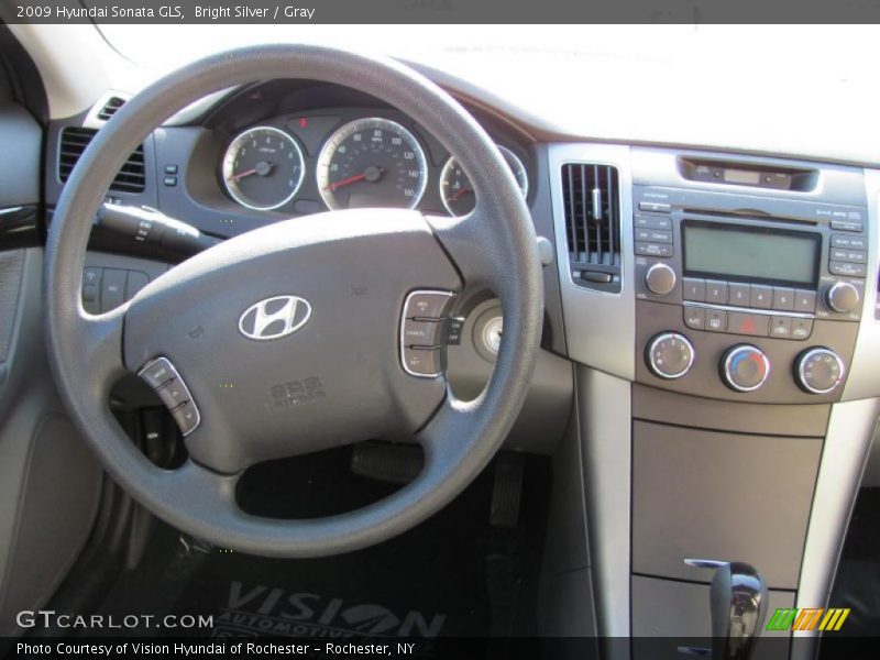 Bright Silver / Gray 2009 Hyundai Sonata GLS