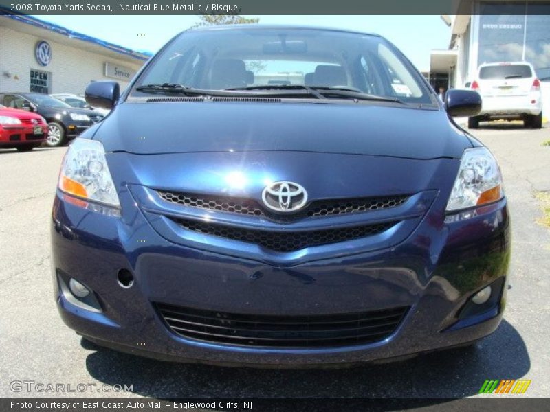 Nautical Blue Metallic / Bisque 2008 Toyota Yaris Sedan