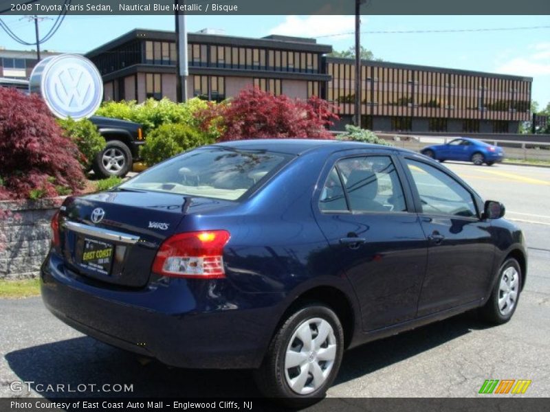 Nautical Blue Metallic / Bisque 2008 Toyota Yaris Sedan