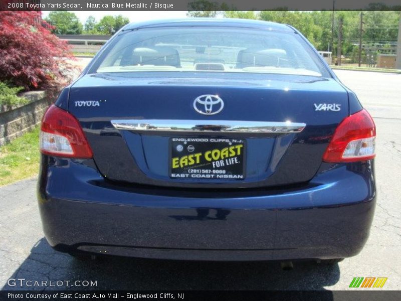 Nautical Blue Metallic / Bisque 2008 Toyota Yaris Sedan