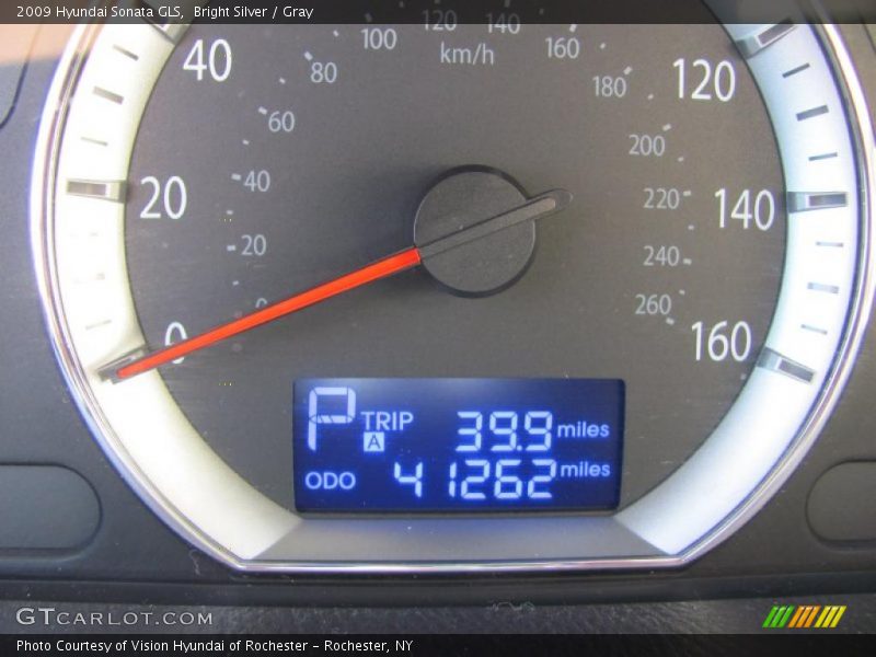 Bright Silver / Gray 2009 Hyundai Sonata GLS
