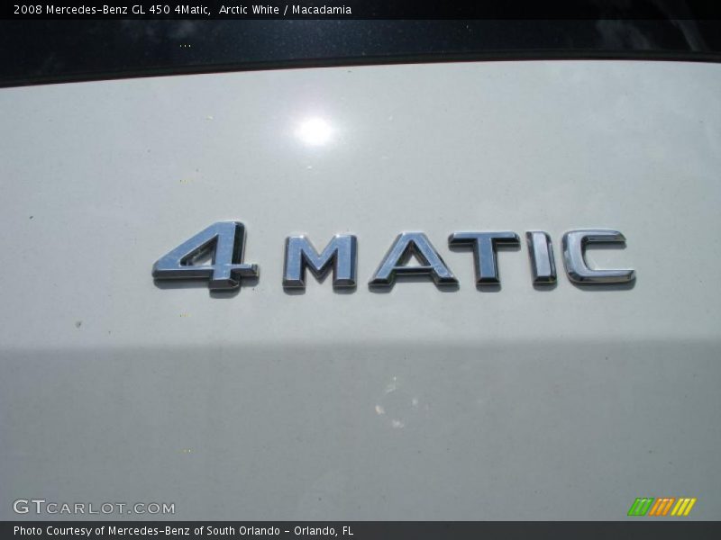 Arctic White / Macadamia 2008 Mercedes-Benz GL 450 4Matic