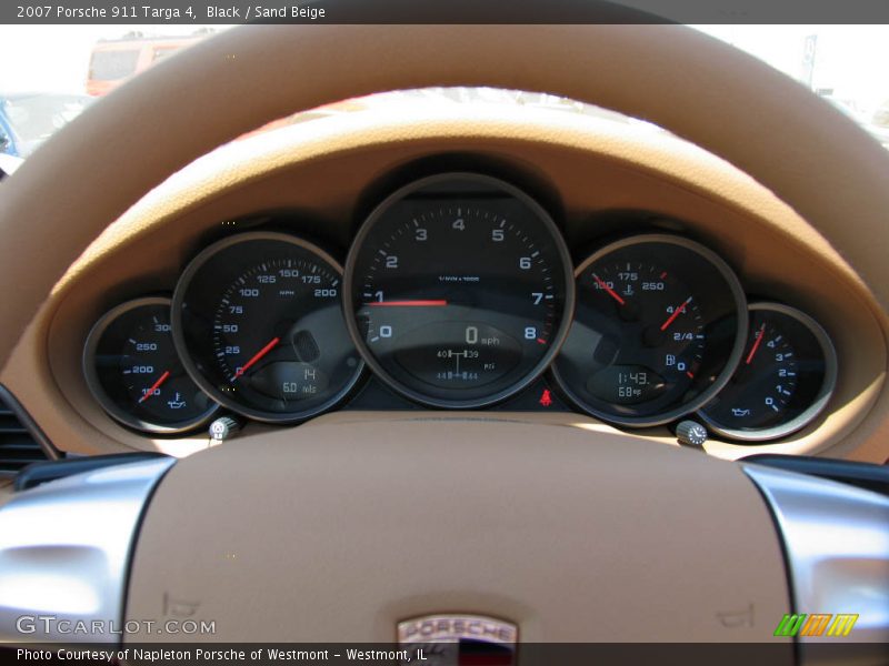 Black / Sand Beige 2007 Porsche 911 Targa 4