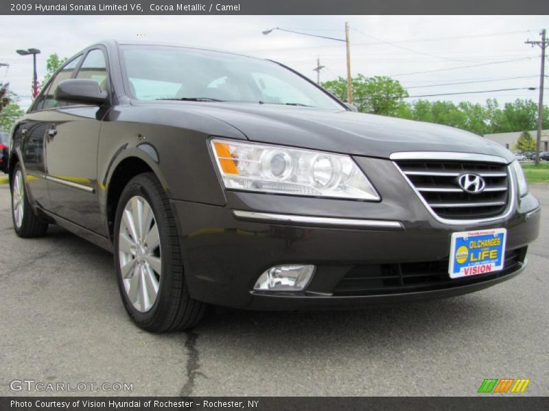 Cocoa Metallic / Camel 2009 Hyundai Sonata Limited V6