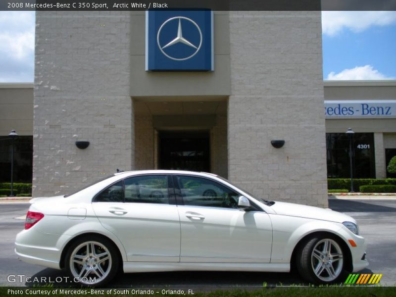 Arctic White / Black 2008 Mercedes-Benz C 350 Sport