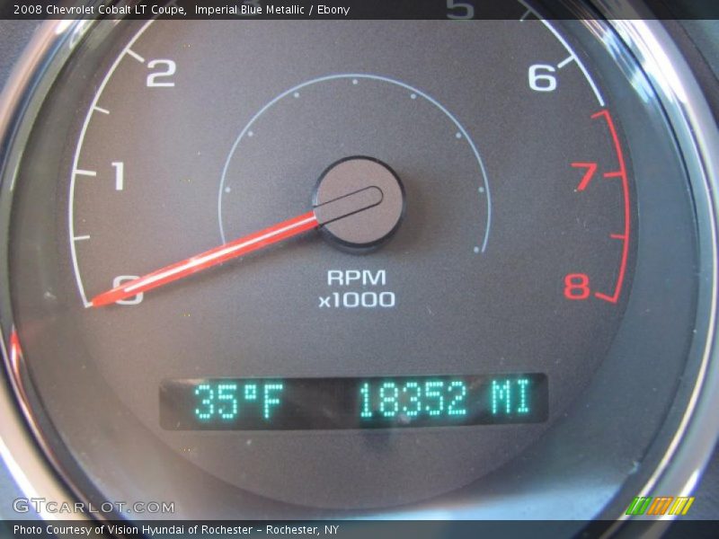 Imperial Blue Metallic / Ebony 2008 Chevrolet Cobalt LT Coupe