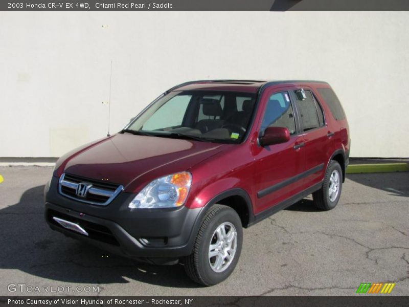 Chianti Red Pearl / Saddle 2003 Honda CR-V EX 4WD