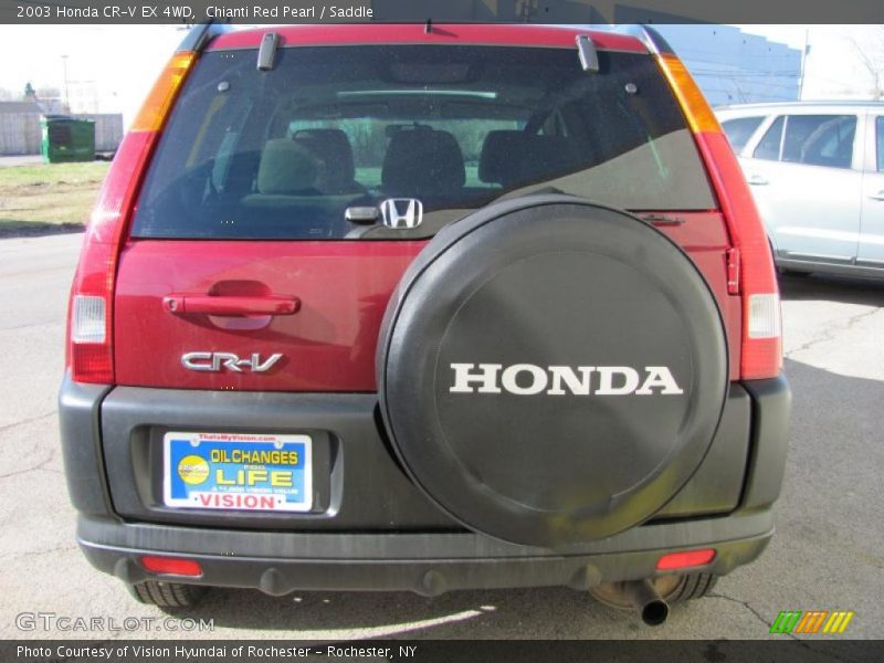Chianti Red Pearl / Saddle 2003 Honda CR-V EX 4WD
